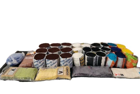Bucilla and Bernat Other - Large Latch Hook Rug Yarn Lot Bucilla Bernat Caron Columbia Mixed Colors